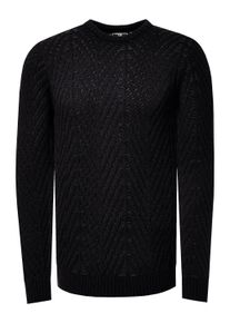 Rusty Neal Grobstrick mit Muster Rundhals-Pullover
