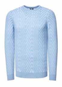 Rusty Neal Grobstrick mit Muster Rundhals-Pullover