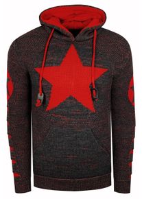 Rusty Neal Grobstrick Comic Kapuzen-Pullover