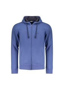Coveri Moving Blauer Baumwoll-Herren Hoodie Sweatshirt