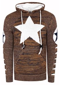 Rusty Neal Grobstrick Comic Kapuzen-Pullover