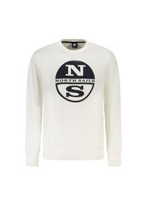 North Sails Wei&szlig;e Baumwolle Herren Sweatshirt