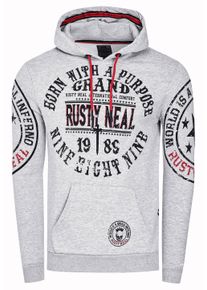 Rusty Neal Streetwear Kapuzen-Pullover mit Prints