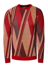 Rusty Neal Feinstrick Colorblock Rundhals-Pullover