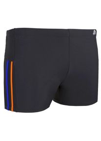 GUGGEN Mountain Herren Badehose eng anliegend gestreift Boxerbadehose