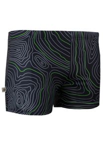 GUGGEN Mountain Herren Badehose eng anliegend gestreift Boxerbadehose