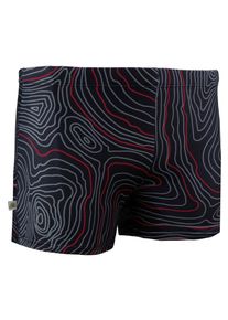 GUGGEN Mountain Herren Badehose eng anliegend gestreift Boxerbadehose
