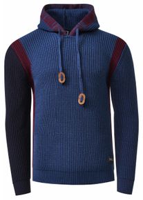 Rusty Neal Kontrast Grobstrick Kapuzenpullover