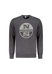 North Sails Schwarzer Baumwoll-Herren Sweatshirt