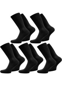 Normani 10 Paar Herrensocken Schwarz