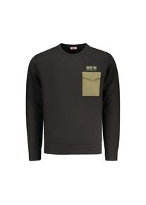 Rifle Schwarzes Baumwoll-Herren-Sweatshirt
