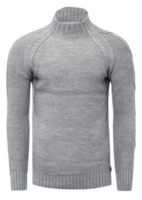 Rusty Neal Grobstrick Einfarbiger Stehkragen-Pullover