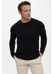 Pullover Pullover Mit Rundhalsausschnitt Aus Kabelstrick