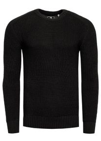 Rusty Neal Pullover Casual Fit Schwarz
