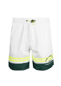 K by KARL LAGERFELD Karl Lagerfeld Badeshorts Golf Herren Wei&szlig;