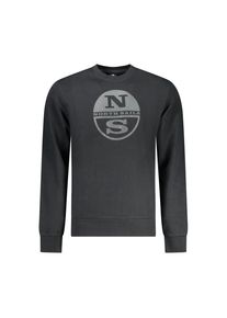 North Sails Schwarzes Baumwoll-Herren-Sweatshirt