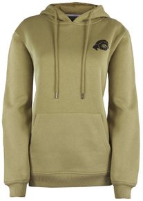 GUGGEN Mountain Damen Kapuzenpullover Fleece Hoodie Langarm Olive