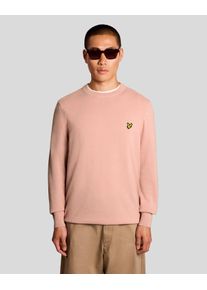 Lyle & Scott Rundhals-Pullover in Koralle