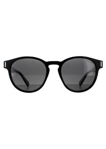 Polaroid Runde Unisex Schwarz Grau Polarisierte Sonnenbrille