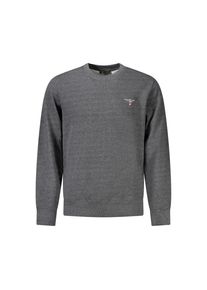Akademie Milit&auml;r Grau Recycelte Baumwolle Herren Sweatshirt
