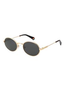 Polaroid Goldene Metallsonnenbrille