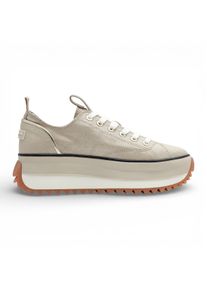 Tamaris Damen-Plateau-Sneaker, beige, zum Schn&uuml;ren