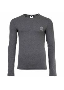 Versace T-Shirt Long Sleeves Round Neck Jersey Topeka Bi-Stretch Cotton Organic New Logo Longsleeve