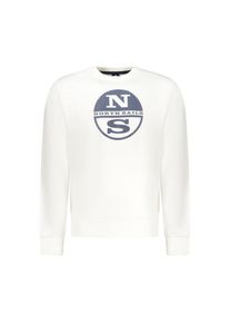 North Sails Wei&szlig;es Baumwoll-Sweatshirt f&uuml;r Herren