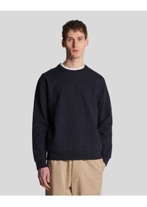 Lyle & Scott Lyle & Scott Twill Interlock Rundhals Sweatshirt - Dunkelblau