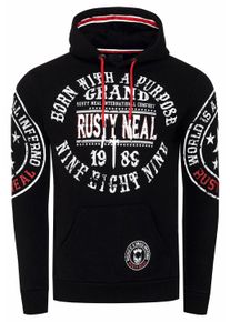 Rusty Neal Streetwear Kapuzen-Pullover mit Prints