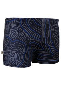GUGGEN Mountain Herren Badehose eng anliegend gestreift Boxerbadehose