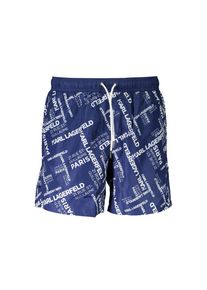 K by KARL LAGERFELD Karl Lagerfeld Blu Polyester Herren Badeboxer