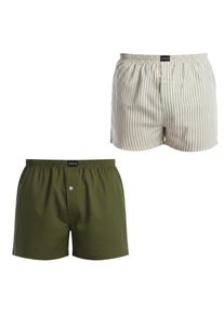 2er-Pack Herren Essentials Baumwoll-Boxershorts mit &Ouml;ffnung AADXY