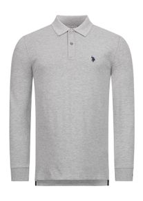 U.S. Polo Assn. Herren Longsleeve Poloshirt aus Baumwoll-Elasthan