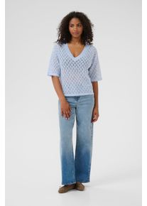 Kaffe Strickpullover KAlourine Baggy fit blue