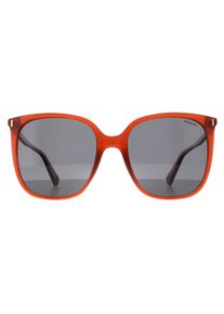 Polaroid Square Damen Orange Grau Polarisiert PLD 6218/S