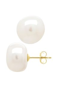 Ohrringe Gelbgold - Echte S&uuml;&szlig;wasser-Zuchtperlen Barock 12-13 mm