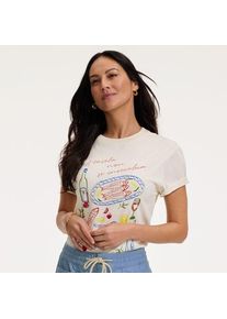 LANDS' END Grafik-Shirt, Damen,  Wei&szlig;, Baumwolle, by Lands' End