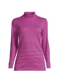 LANDS' END Stehkragen-Shirt, Damen,  Pink, Baumwolle, by Lands' End