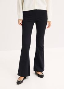 bonprix Leggings aus bequemen Punto di Roma, schwarz, Gr.36/38 (S), Bequeme Hose mit Gummibund