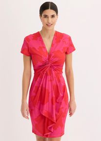 bonprix Jerseykleid mit Twist- Effekt, pink, Gr.48/50 (XL), Stylisches Kleid mit toller Passform