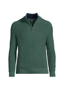 LANDS' END Pullover DRIFTER mit Rei&szlig;verschluss, Herren,  Gr&uuml;n, by Lands' End