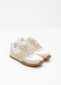 bonprix Sneaker im Retrolook, wei&szlig;, Gr.41, Trendiger Sneaker im Retrolook