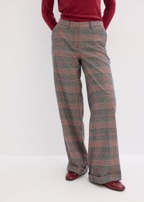 bonprix Marlenehose, braun, Gr.54, Locker fallende weite Hose mit Eingriffstaschen und Umschlag am Saum