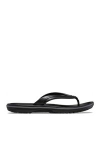 Herren Crocs Crocbrand Flip Flop in Schwarz Grau