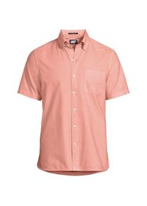 LANDS' END Oxford-Kurzarmhemd Sail Rigger, Herren,  Orange, Baumwolle, by Lands' End