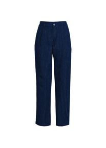 LANDS' END Kn&ouml;chellange Leinen-Anzughose, Damen,  Blau, Leinen, by Lands' End