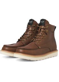 Jack & Jones Jack & Jones Archway Mokassins aus Polyurethan f&uuml;r Herren in Cognacfarbenem Kn&ouml;chelschuh