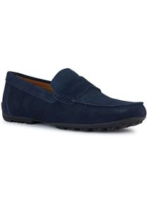 Geox U KOSMOPOLIS + GRIP Leder Herren Slipper in Marineblau