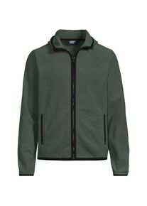 LANDS' END Fleece-Kapuzenjacke mit Zipper, Herren,  Gr&uuml;n, Polyester, by Lands' End